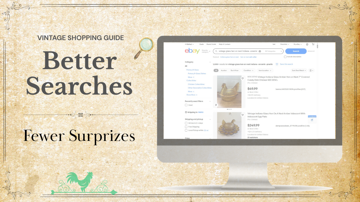 How to Search eBay for Vintage Glass and Spot Better Listings